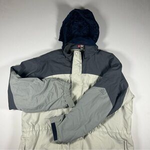 Vintage Y2K Op Ocean Pacific Board 2XL Snowboard Jacket Gorpcore Hidden Hood